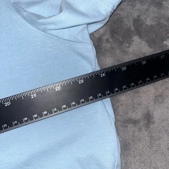 Versace Milano Embroidered Logo Sky Blue T-Shirt